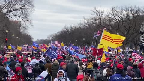 January 6th - Leaving the Ellipse, marching to the Capitol PEACEFULLY! - Part 1