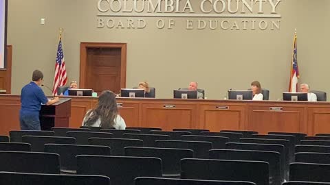 Columbia County GA Board Meeting June 14, 2022 (Janet Duggan speaking, part 1)
