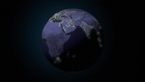 Earth night globe world space