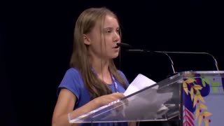 Greta Thunberg Gives Utterly Incoherent Speech to Mountains of Cheers!