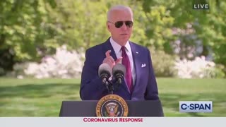 Biden STUNNED When Reporter Confronts Him On Wearing Mask Outdoors While Vaccinated