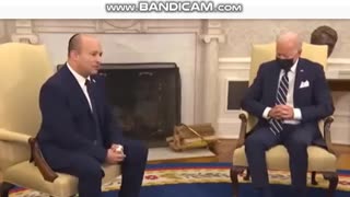 Biden sleeping during meeting with Israeli PM