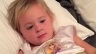 Child's surprising reaction to mom eating her Halloween candy