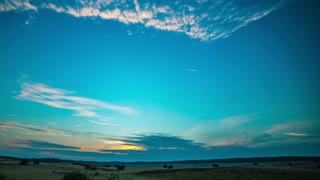 Time Lapse Video of Shooting Stars During Sunset