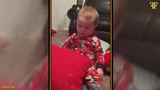 Little baby falling asleep moment cutest baby funny video