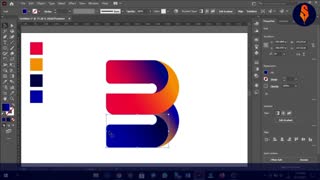 letter B logo design easy and quick method