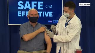 Mike Pence Recieves the Coronavirus Vaccine