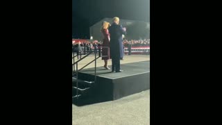 BEAUTIFUL Melania Trump and POTUS at Georgia Victory Rally