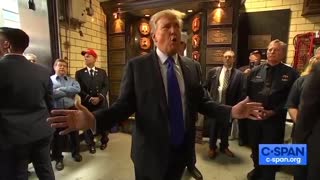 President Trump destroyed Biden while speaking to the FDNY today
