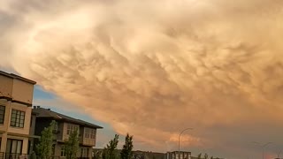 Eerie clouds over Calgary Alberta