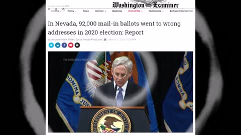 In Nevada, 92,000 mail-in ballots went to wrong addresses in 2020 election: