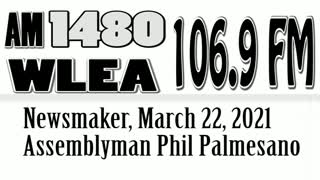 Wlea Newsmaker, March 22, 2021, Assemblyman Phil Palmesano
