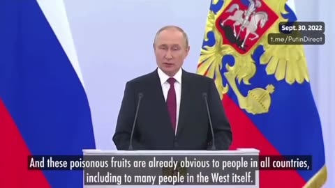PUTIN: “Western elites” are destroying Western society with gender madness and “blatant Satanism.”