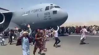 Afghans FLOOD Runway in Desperate Attempt to Flee Taliban