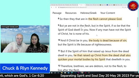 For the month of May Topic: Separating Spirit and Soul Day 20 - Pastor Chuck Kennedy