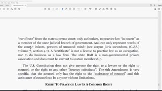 Memorandum Right to Practice Law 18 of 19