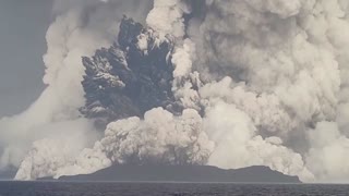Volcanic smoke seen in early Tonga eruption