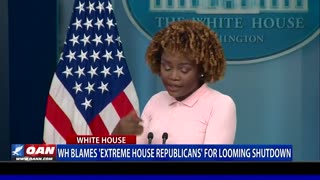 WH Blames 'Extreme House Republicans' For Looming Shutdown
