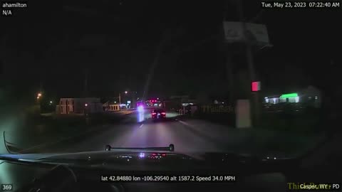 Casper Police Department released dash cam video of a high-speed chase that killed 1 man, injured 3