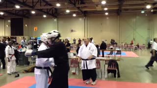 2019 battle of Columbus karate black belt fighting professor lux winning