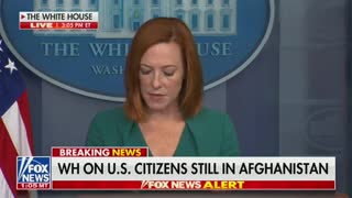 Psaki won't address contingencies for journalists in Afghanistan