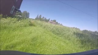 Crazy Motorcycle Police Pursuit Goes Off Road... Foot Bail