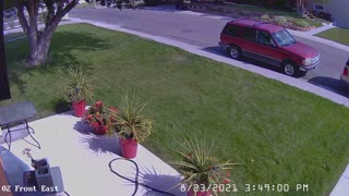 Thief steals bicycle from neighbor's garage.