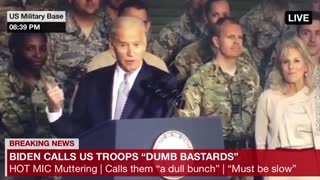 Biden ACTUALLY insults our troops