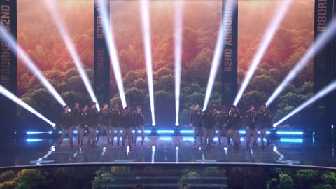 Our hearts are SOARING from 82nd Airborne Army Division performance of "I Am Here