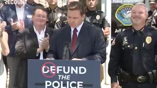 Ron DeSantis Displays REAL Leadership - Supports Our Police
