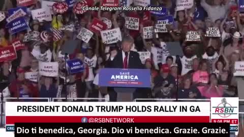 Highlights Trump rally in Perry, Georgia 25th Sept. 2021 (sub ita)