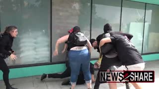 Watch: Antifa Thug Gets SLAMMED Into Ground. Did He Deserve It?