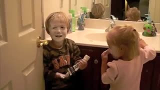 Kids Caught Playing with Diaper Cream