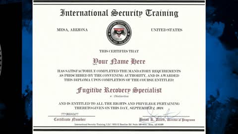 Fugitive Recovery | Bail Enforcement | Bounty Hunter | Online Training Course Certification