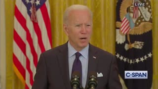 Biden Gives RIDICULOUS Answer When Asked Why He Wears Mask After Being Vaccinated