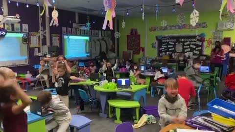 Kids in NV react to hearing they don't have to wear masks in school any more. 02.11.22
