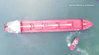 Ukraine war: First grain shipments leave docks