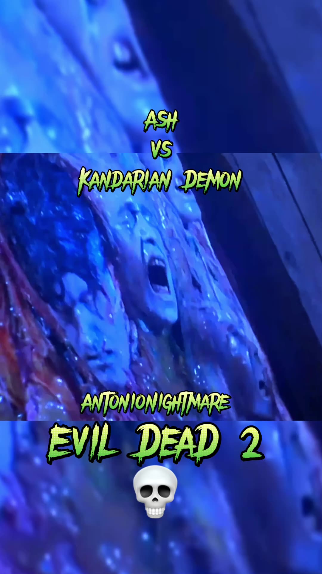 Classic Horror Movie - Evil DeaD 2 💀 Ash Vs Kandarian Demon (rotten Apple  Head)