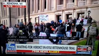 JURY DELIBERATING: Marxists Salivating Outside Rittenhouse Trial, Awaiting Verdict