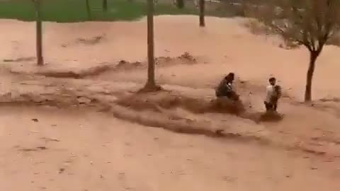 Heroic rescue effort of men saving mother and child from Turkey flood goes viral