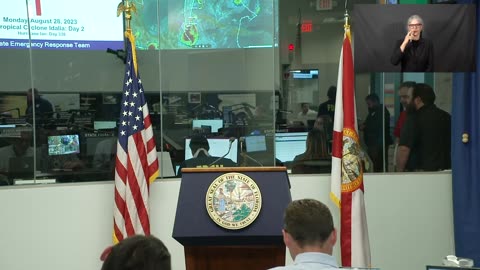 Governor Ron DeSantis Gives Update on Tropical Storm Idalia