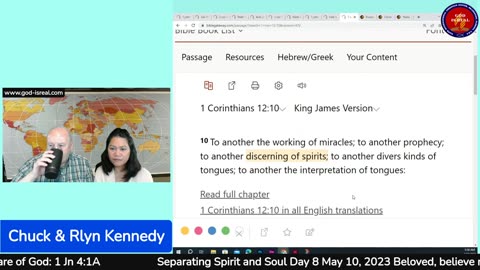 For the month of May Topic: Separating Spirit and Soul Day 8 - Pastor Chuck Kennedy