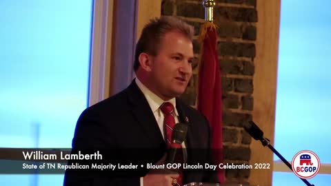 William Lamberth speaks at Blount GOP Lincoln Day 3/25/22