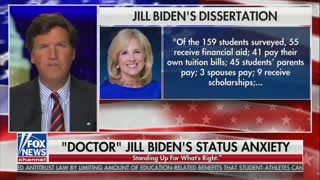 Tucker Carlson Calls Out Jill Biden - 'Illiterate… Not Very Bright'