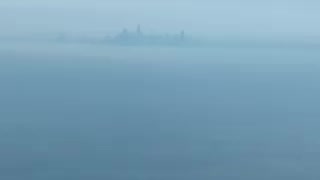 Flying into Chicago