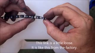 Bicycle chain chain link closing - with a sheetmetal shim