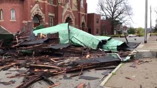 80 mile per hour winds rip the roof off 125-year-old church