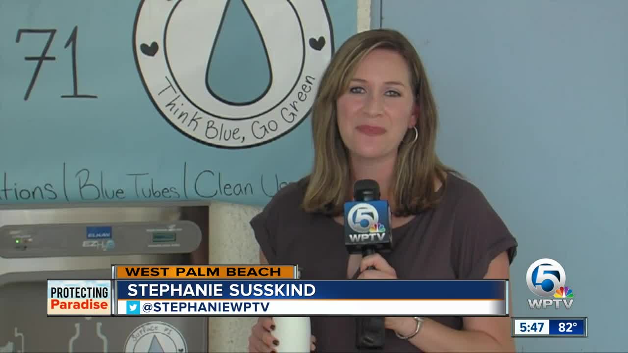 Palm Beach County students donate water refill stations to elementary school