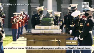 Marine Corps marks 245th birthday with pageantry tailored to COVID-19 restrictions