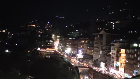 Nightlife in India time lapse
